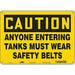 Safety Sign 10 in x 14 in Aluminum