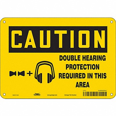 Safety Sign 7 inx10 in Polyethylene