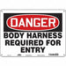 Safety Sign 10 in x 14 in Aluminum