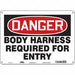 Safety Sign 10 inx14 in Polyethylene