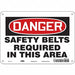 Safety Sign 7 in x 10 in Aluminum