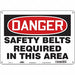 Safety Sign 10 inx14 in Polyethylene