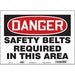 Safety Sign 10 in x 14 in Vinyl