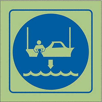 IMO Safety Sign 6x6in Vinyl