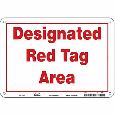 Safety Sign 7 in x 10 in Aluminum