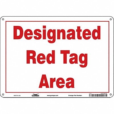 Safety Sign 10 in x 14 in Polyethylene