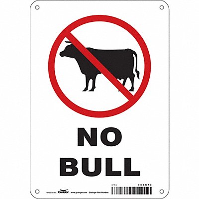 Safety Sign 10 in x 7 in Polyethylene