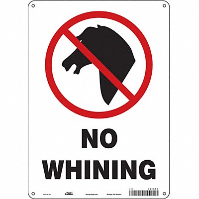 Safety Sign 14 in x 10 in Aluminum