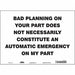 Safety Sign 10 in x 14 in Vinyl