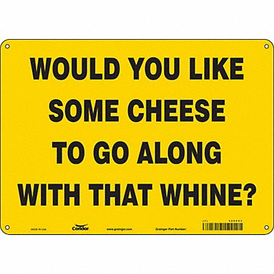Safety Sign 10 in x 14 in Aluminum