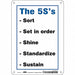 Safety Sign 10 inx7 in Polyethylene