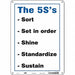 Safety Sign 14 inx10 in Polyethylene