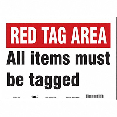 Safety Sign 10 in x 14 in Vinyl