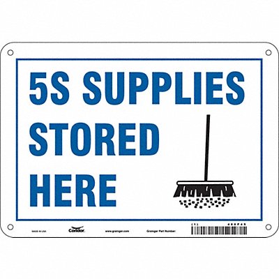 Safety Sign 7 inx10 in Polyethylene