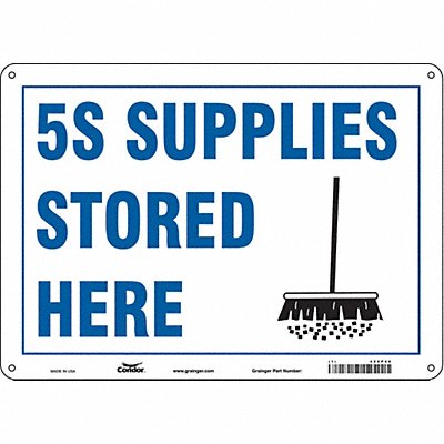 Safety Sign 10 inx14 in Polyethylene