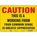 Safety Sign 10 in x 14 in Aluminum