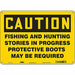 Safety Sign 10 in x 14 in Polyethylene