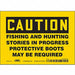Safety Sign 5 in x 7 in Vinyl