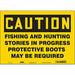 Safety Sign 10 in x 14 in Vinyl