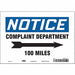 Safety Sign 7 in x 10 in Vinyl