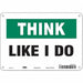 Safety Sign 7 in x 10 in Aluminum