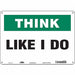 Safety Sign 10 in x 14 in Aluminum