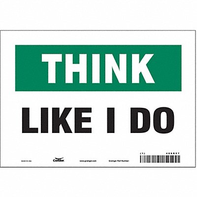 Safety Sign 7 in x 10 in Vinyl