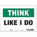 Safety Sign 7 in x 10 in Vinyl
