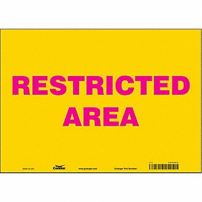 Safety Sign 10 inx14 in Vinyl