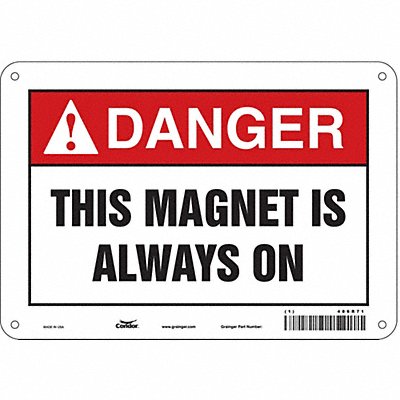 Safety Sign 7 in x 10 in Aluminum