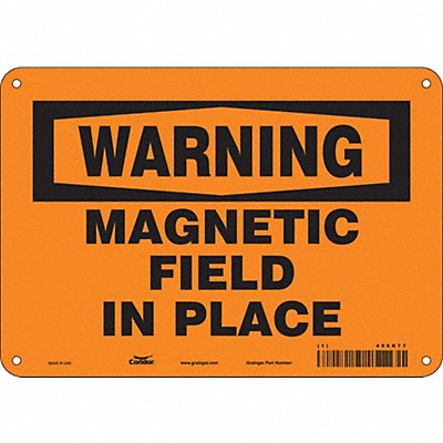 Safety Sign 7 in x 10 in Aluminum