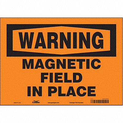 Safety Sign 10 in x 14 in Vinyl