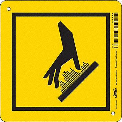 Safety Sign 7 in x 7 in Aluminum