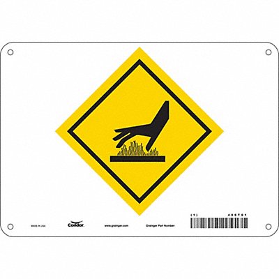Safety Sign 7 in x 10 in Aluminum