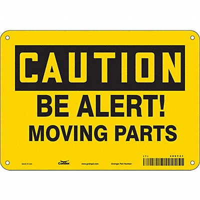 Safety Sign 7 in x 10 in Aluminum