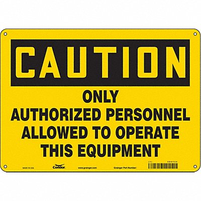 J9055 Safety Sign 10 inx14 in Aluminum