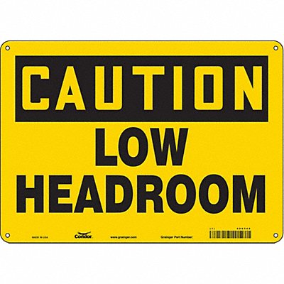 Safety Sign 10 inx14 in Polyethylene