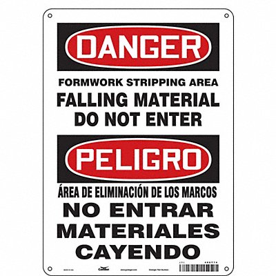 Safety Sign 14 inx10 in Aluminum