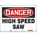 Safety Sign 10 in x 14 in Polyethylene
