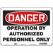 Safety Sign 10 in x 14 in Aluminum