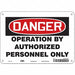 Safety Sign 7 inx10 in Polyethylene
