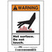 Safety Sign 5 inx3 1/2 in Vinyl PK5