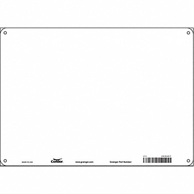 Safety Sign 10 inx14 in Polyethylene
