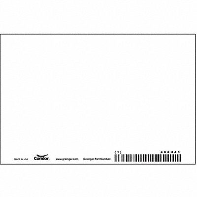 Safety Sign 4in x 6in Polyethylene PK10
