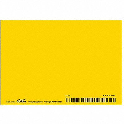 Safety Sign 3 1/2 inx5 in Aluminum