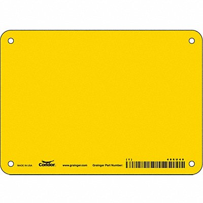 Safety Sign 5 in x 7 in Aluminum