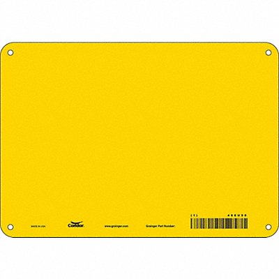 Safety Sign 7 in x 10 in Aluminum