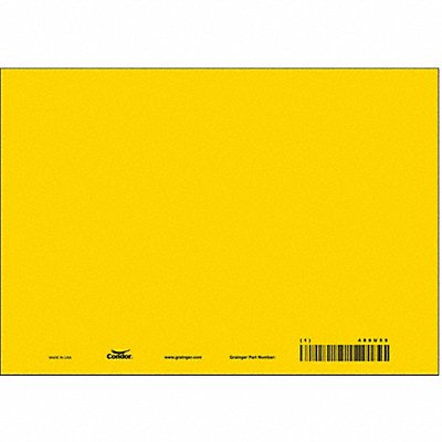 Safety Sign 7 inx10 in Vinyl PK10