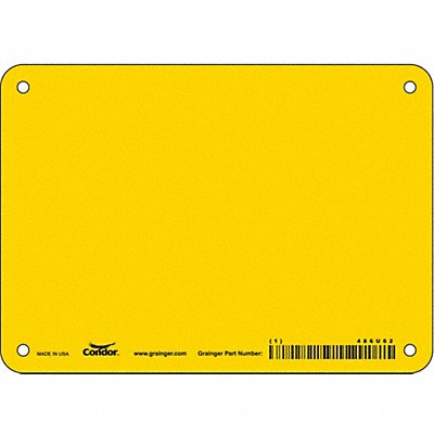 Safety Sign 5 inx7 in Polyethylene