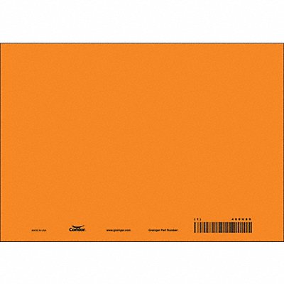 Safety Sign 7 in x 10 in Vinyl PK10
